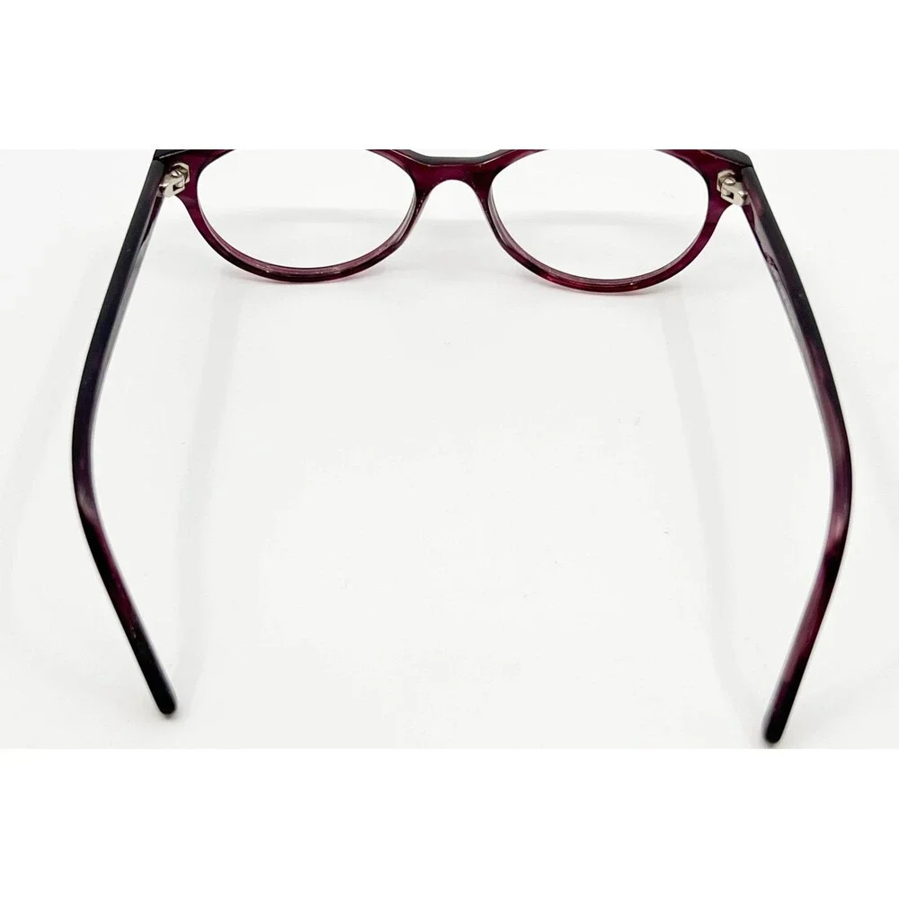 Heart 1201 Eyeglasses Women Purple Demi Cat Eye Frames 50-16-140